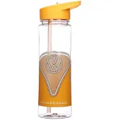 Puckator Volkswagen waterfles met rietje oranje logo -