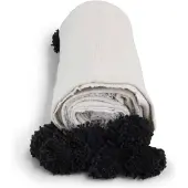 Safaary Marokkaanse sprei met zwarte pom-poms
