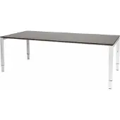 Schaffenburg Vergadertafel Domino - 200x100 logan - wit frame