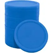 Combicraft kleinere blanco plastic munten blauw - Ø23mm - 100 stuks