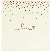 Goldbuch - Trouwalbum Raining Hearts - Perzik - 30x31 cm