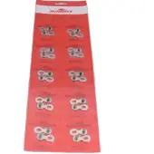Sunrace kettingschakel 7-8 speed 10 stuks - zilver