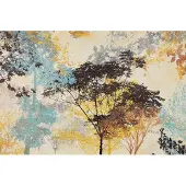 Karo-art 520cm X 318cm - Fotobehang - Abstract geschilderde boom, premium print, inclusief behanglijm