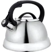 KINGHOFF Stalen waterkoker met fluitje 3 L KINGHOFF KH-3236, Waterkoker, Zilver