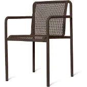 Ferm Living Dapple stoel met armleuningen Dark Chocolate