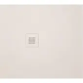 Gelco Mitia Kunstmarmeren douchebak, rechthoekig 120x90cm, grijs