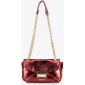 WITTCHEN Dames Mini Crossbody Tas in Glanzend Rood Eco-Leer