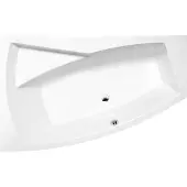 Hak Handelsagentur Koch Evia L asymmetrisch bad 160x100x47cm, wit