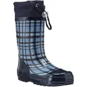 Playshoes | Regenlaars ruitjes | Blauw | 28/29