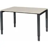 Schaffenburg Verstelbaar Bureau - Domino 120x80 Eiken - zwart frame