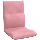 vidaXL Verstelbare vloostoel Roze Fluweel