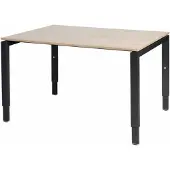 Schaffenburg Verstelbaar Bureau - Domino 120x90 Havana Kersen - zwart frame