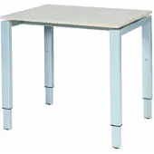 Schaffenburg Verstelbaar Bureau - Domino 80x60 Eiken - alu frame