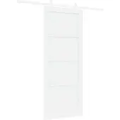 vidaXL Schuifdeur Wit 83 x 202 cm Massief grenenhout