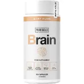 Pure Gold Brain – 60 Capsules – 30 Porties – Omega 3 met Magnesium, Foliumzuur, Niacine & Koper – voor het Zenuwstelsel