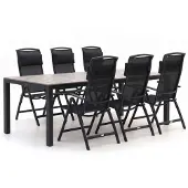 Forza furniture + 10% kassakorting | Forza Capri/Fidenza 220cm dining tuinset 7-delig verstelbaar