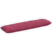 Syfax Rugkussen Wijnrood 180 x 50 x 19 cm Katoen Stof