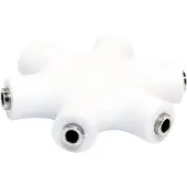Logilink CA1088 Jackplug Audio Adapter [3x Jackplug female 3,5 mm - 3x Jackplug female 3,5 mm] Wit