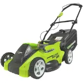 Greenworks G40LM41, schuifmaaier, geschikt voor 600 m², maaibreedte 41 cm, snijhoogte instelbaar van 2,5 cm tot 8 cm, geschikt voor oppervlakken tot 300 m²