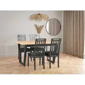 LeafDesign Eetkamer set: 4 stoelen "Roma 10" + tafel "Ikon 2"