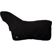 Harry's Horse Fleecedeken met oprolbare nek 175cm Jet-black (zwart)