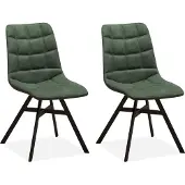 MX Sofa Eetkamerstoel Nynke - Mosgroen (set van 2 stoelen)