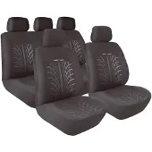 Lampa Stoelhoezen Set Road Track – Grijs – 9-delig voor Optimale Bescherming en Comfort