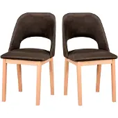 LeafDesign Eetkamerstoel 2x "MONTI 2", naturel beukenhout