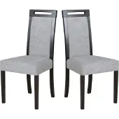 LeafDesign Eetkamerstoel 2x "Roma 2", zwart