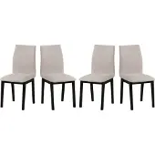 LeafDesign Eetkamerstoel 4x "LUNA 1", zwart, artikelnummer 13