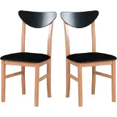 LeafDesign Eetkamerstoelen 2x "Leo 2", naturel beukenhout