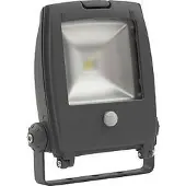 ABC-led 10W Sensor LED Schijnwerper wit 4500K IP65 - Zwart Kanlux
