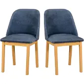 LeafDesign Eetkamerstoel, massief eikenhout, stoel, set van 2, model MONTI, 1 stuk