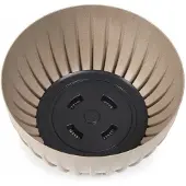Hobby Hall Ronde Plantenbak Zwart 30cm met Inzetstuk - Modern Design