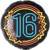 Paper Dreams Neon folieballon 16 jaar