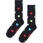 Happy socks Unisex Heart Black-Schoenmaat 41 - 46
