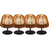 Lumisky Set van 4 draadloze LED-tafellampen H16CM BOHEME