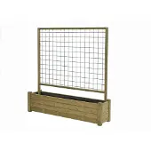 Talen Buitenmeubelen Bloembak met rek 40x180 cm