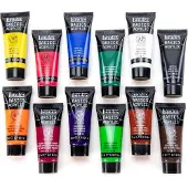 LIQUITEX Acrylvernisset 12 kleuren x 22ml - Merkloos