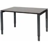 Schaffenburg Verstelbaar Bureau - Domino 120x80 logan - zwart frame