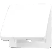 JUNG Klappdeksel CD 590 KL, thermoplastisch, wit, 1 stuk.
