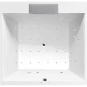 Polysan Came Falls Whirlpoolbad, 175x175x50cm, Attraction Hydro-Air, chroom