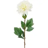 Mica Decorations Kunstbloem Dahlia Floristic - H75 cm - wit - kunststof - stelen kunstbloemen - boeket - bloemetjes