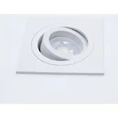 Nova Luxe Inbouwspot vierkant draai- kantelbaar diameter 92mm voor 50mm lamp wit