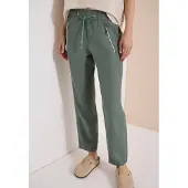 Cecil Slim Legs broek van linnenmix