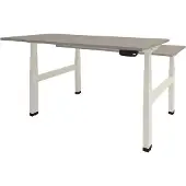 Schaffenburg Dextro Plus Duo Zit-sta-bureau Rechthoekig H-Frame 1.800 (B) x 800 (D) x 645 (H) mm Melamine