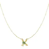 Yehwang Happy Initials ketting met bedels