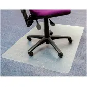 Floortex Stoelmat PVC 120x150cm voor zachte vloeren