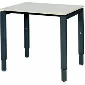 Schaffenburg Verstelbaar Bureau - Domino 80x60 Eiken - zwart frame