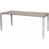 Schaffenburg Verstelbaar Bureau - Domino 180x80 Havana Kersen - alu frame